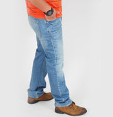 Mens The Original Ben Sherman Ramone DMA631NE Slim Light Blue Casual Trousers